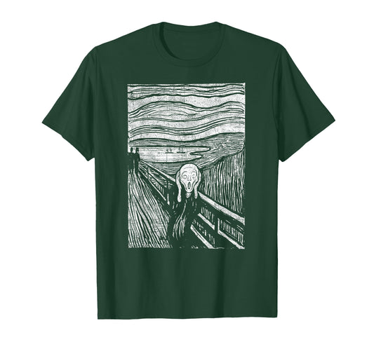 The Scream Famous Art by Munch Artist Painting Vintage T-Shirt