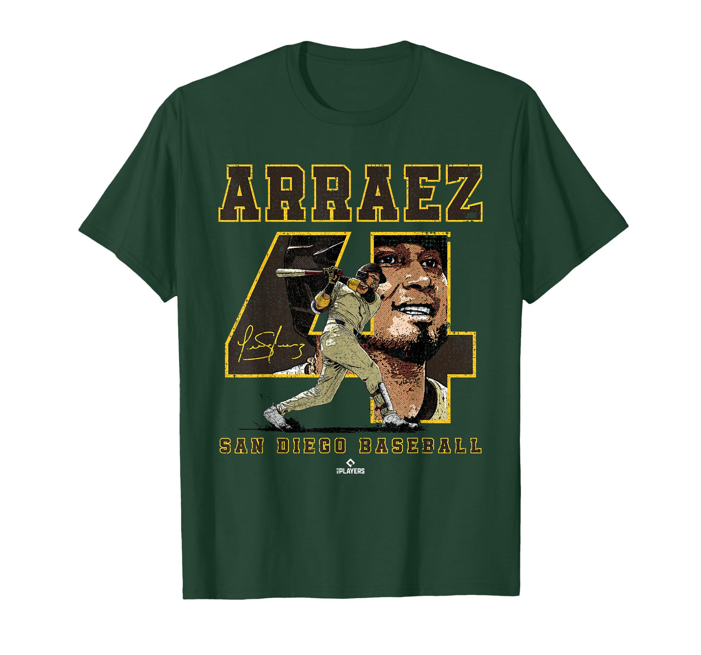 Number and Portrait Luis Arraez San Diego MLBPA T-Shirt