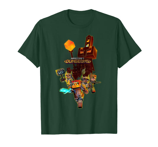 Minecraft Dungeons Group Fighters Poster T-Shirt