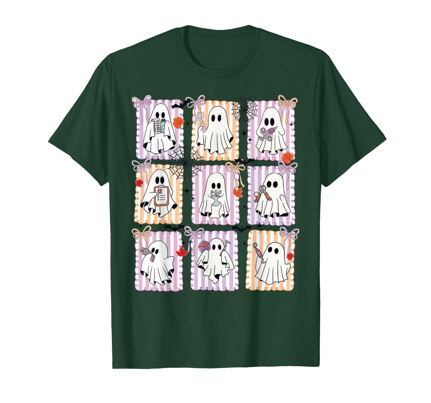 Halloween Dental Squad Ghost Pediatric Dentist Coquette T-Shirt