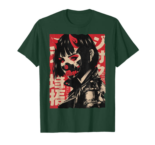 Japan Streetwear Cyberpunk Y2K Techwear Retro Manga Anime T-Shirt
