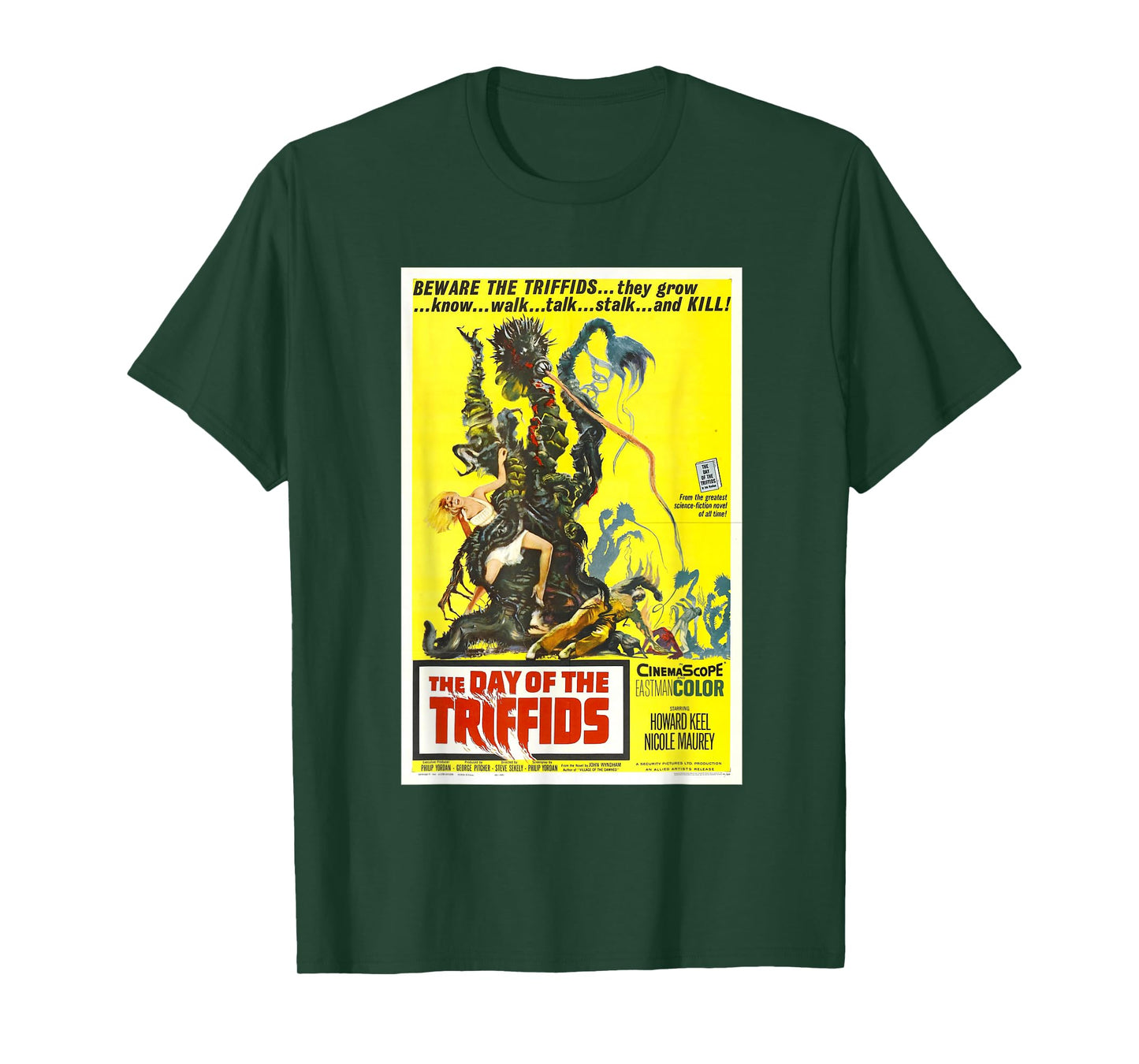 The Day of the Triffids, Sci-fi vintage movie monster poster T-Shirt