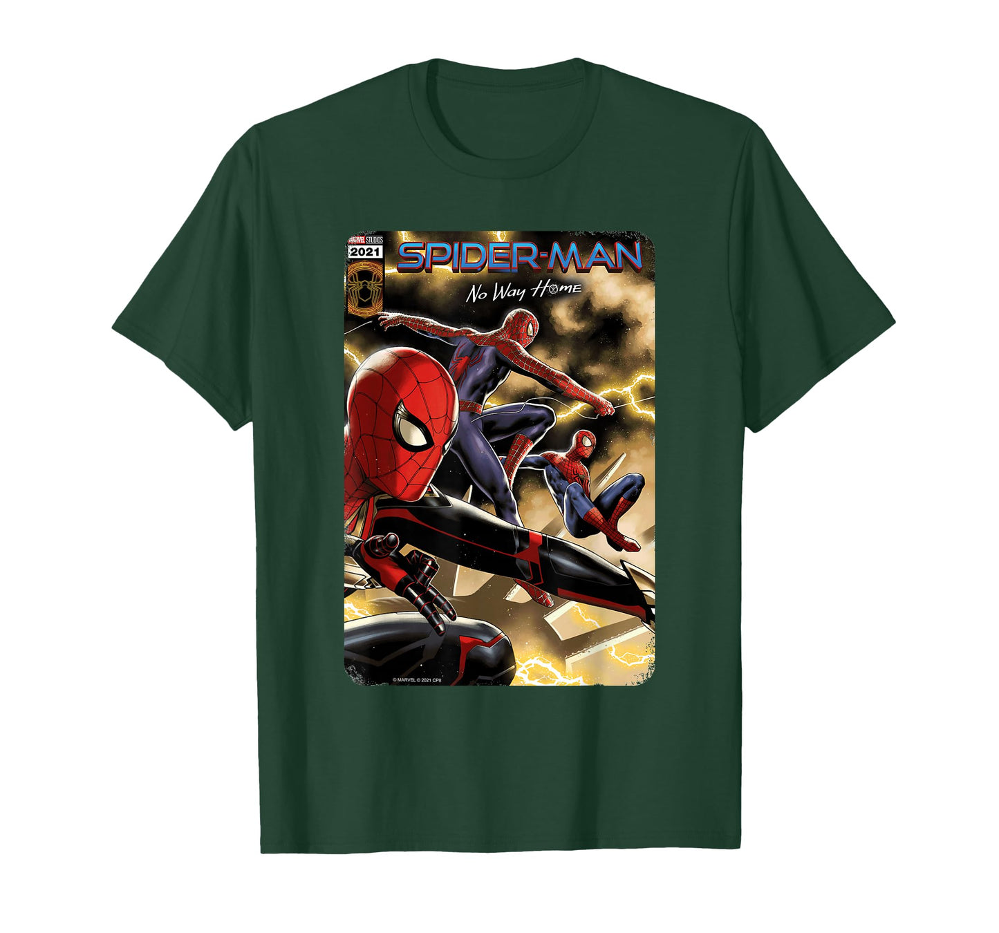 Marvel Spider-Man: No Way Home Spider-Men comic cover T-Shirt
