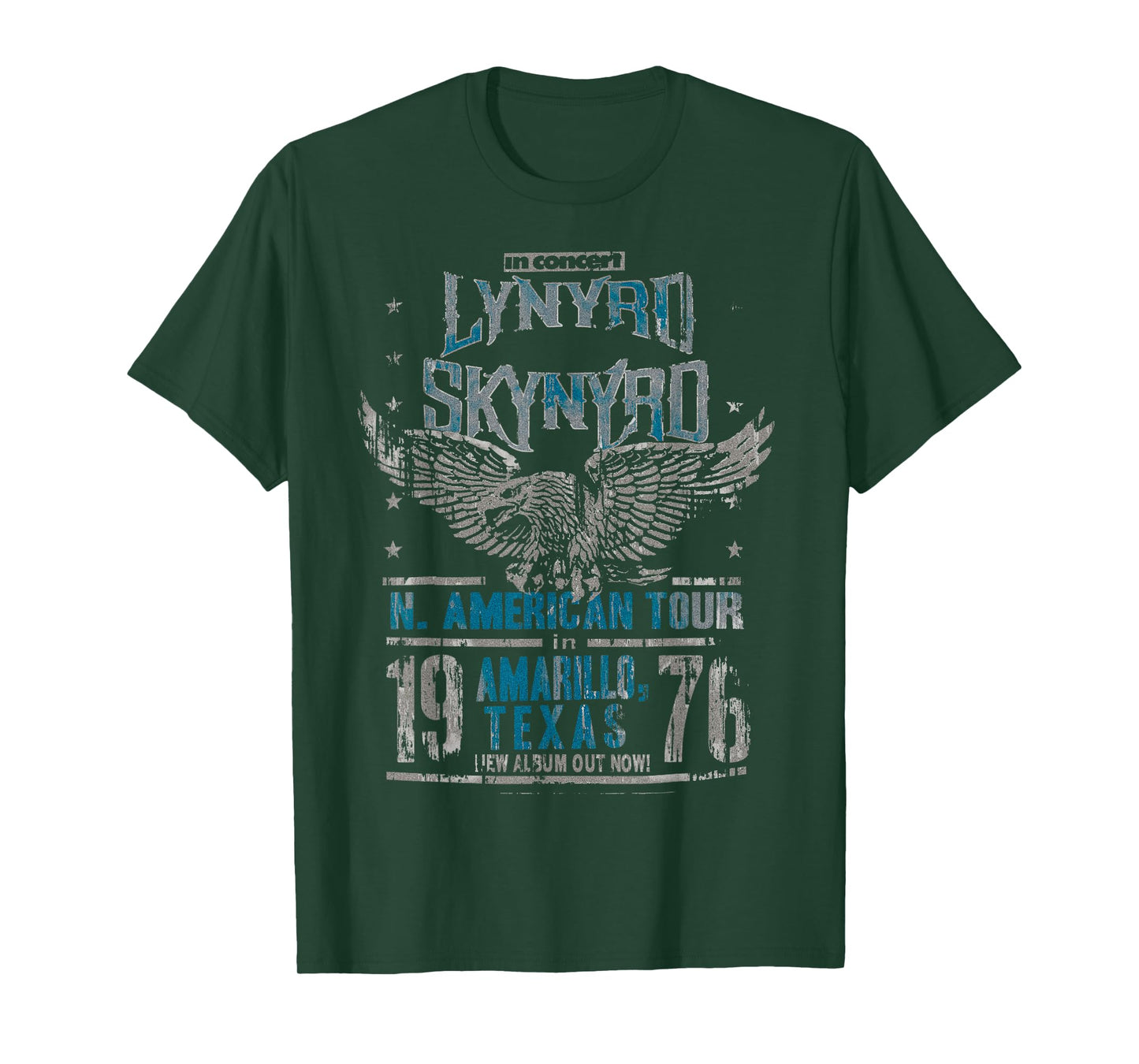 Lynyrd Skynyrd in Concert Amarillo Texas Vintage 1970s Rock T-Shirt