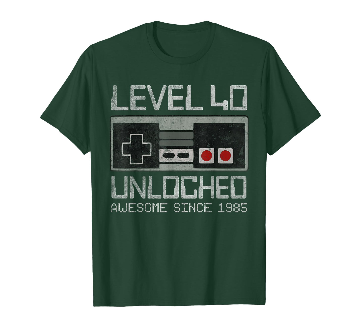 Level 40 Unlocked 40th Birthday 40 Year Old Video Gamer Men T-Shirt