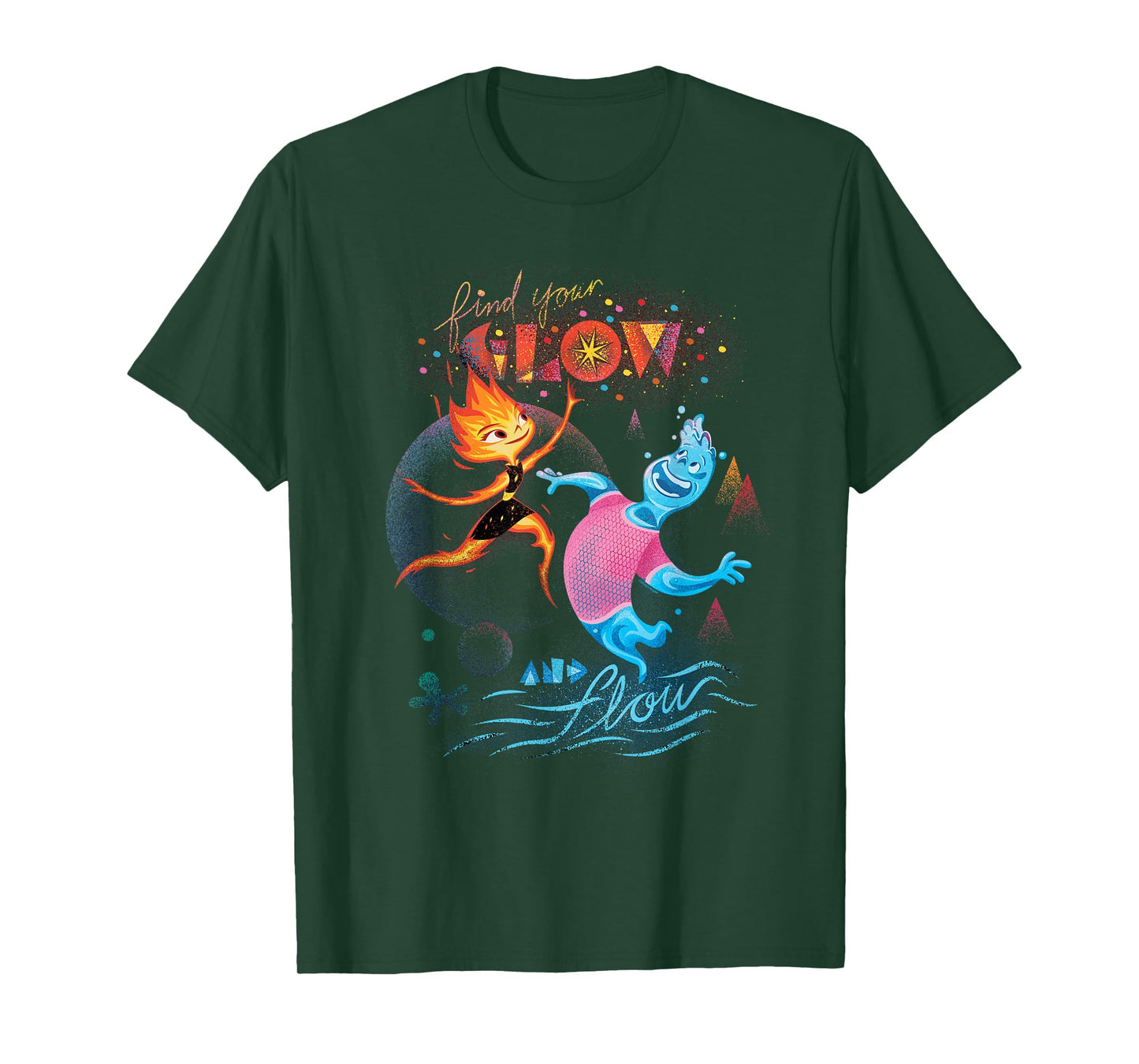 Disney and Pixar’s Elemental Find Your Glow and Flow T-Shirt