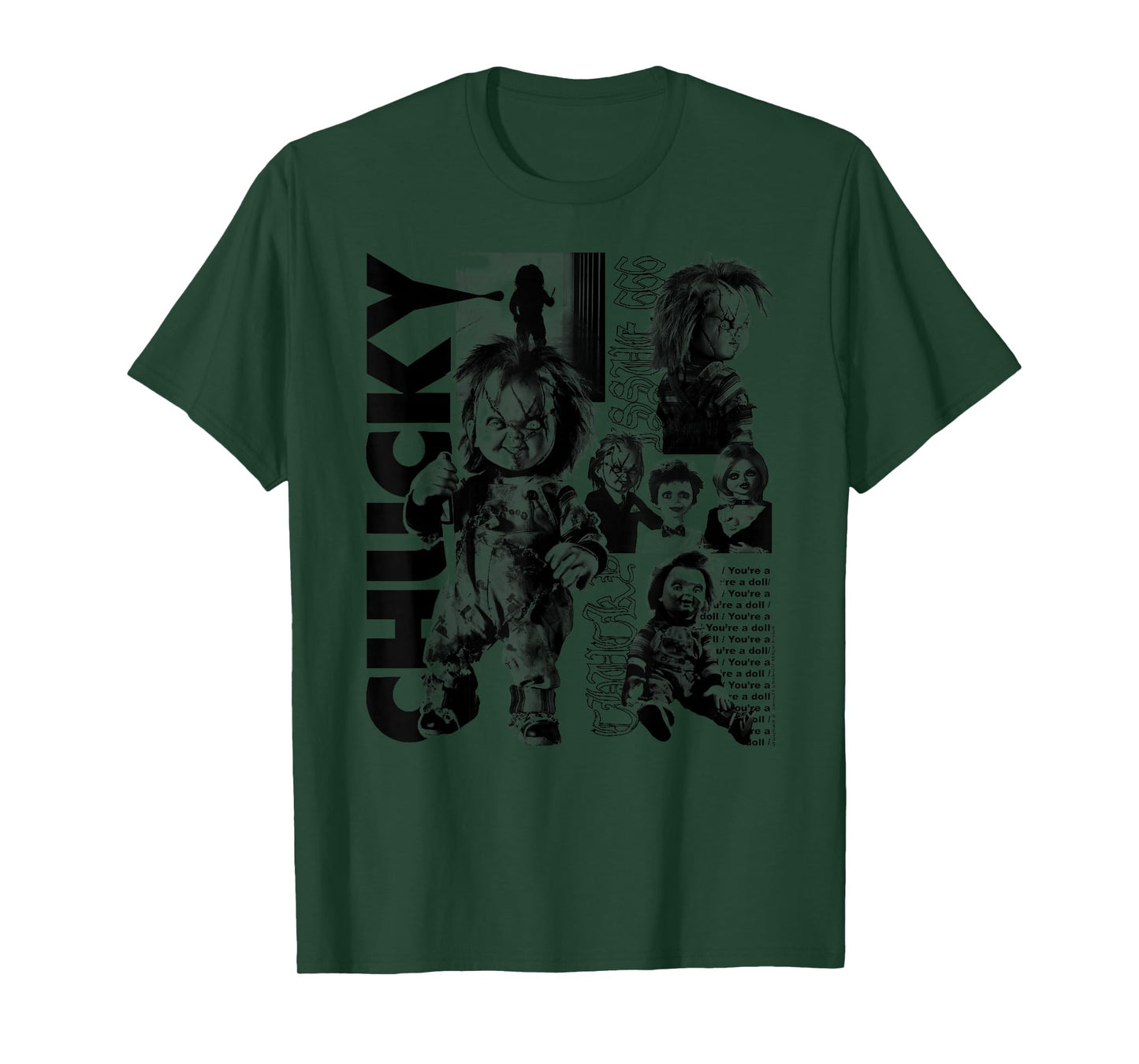 Chucky Collage of Chaos T-Shirt