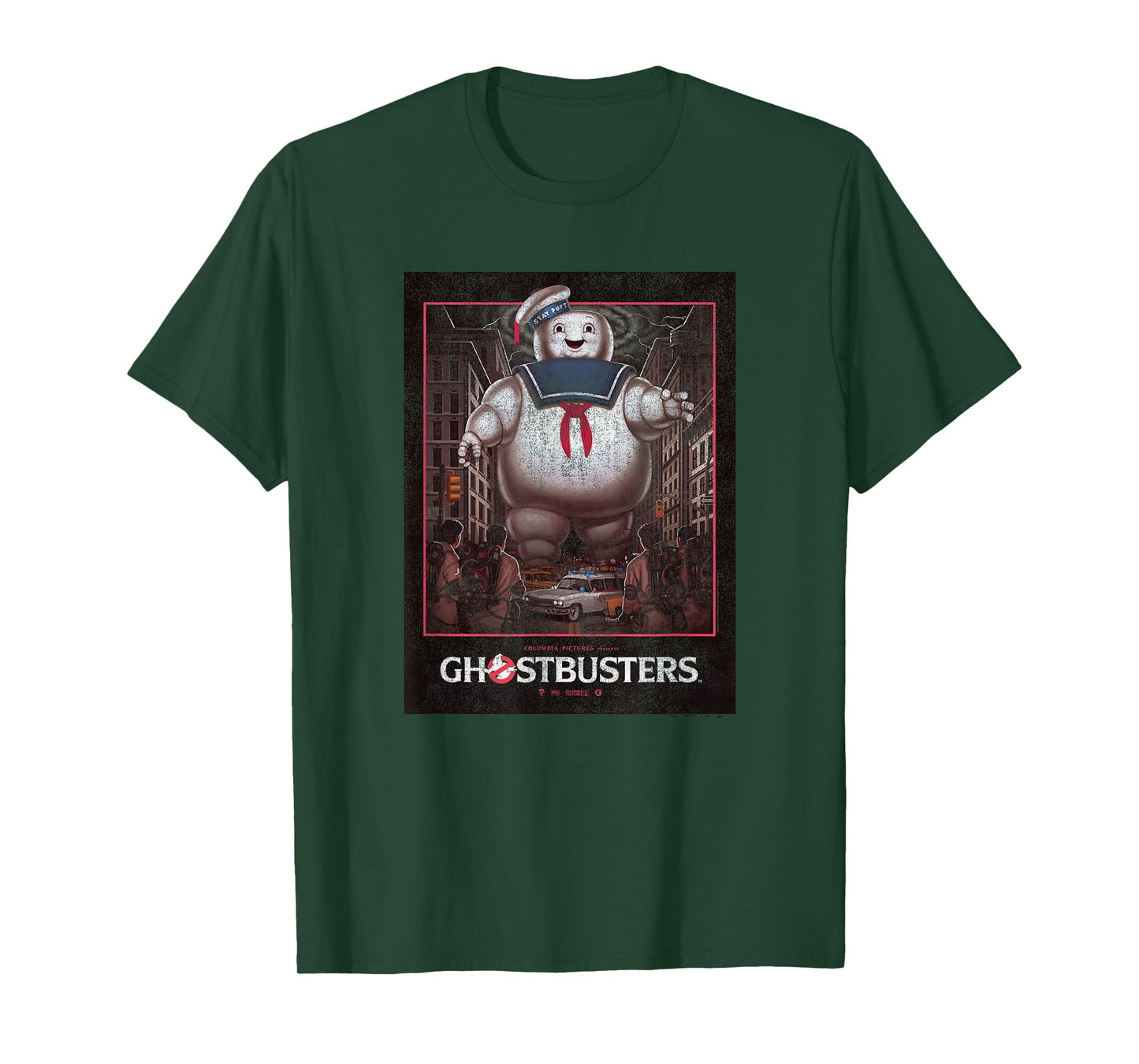 Ghostbusters Stay Puft Vintage Poster Funny Retro Move T-Shirt