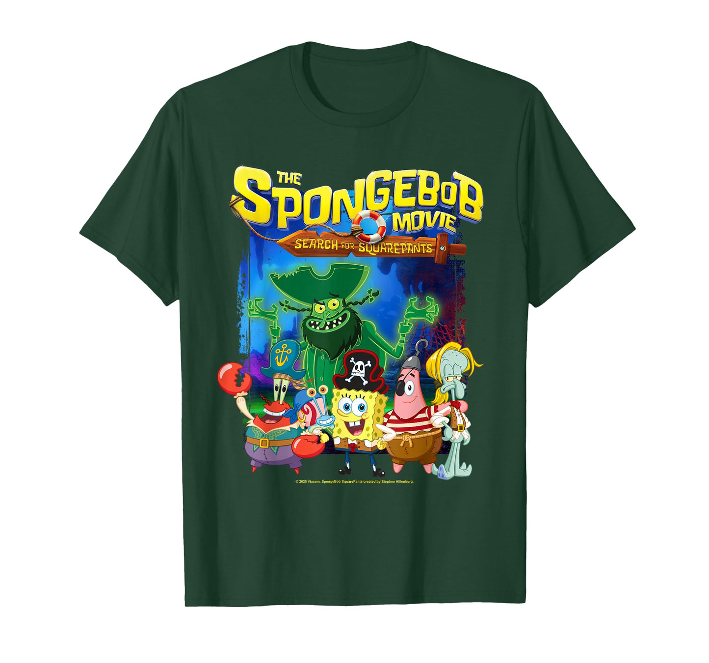 Spongebob Movie (2025) Crew Lineup T-Shirt