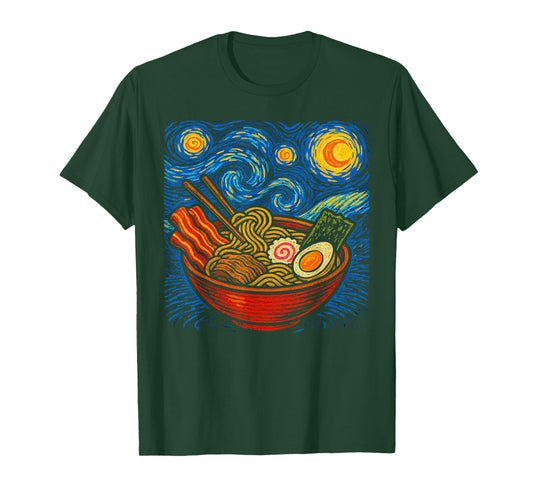Novelty Art Drawing Men Women Kids Funny Ramen T-Shirt