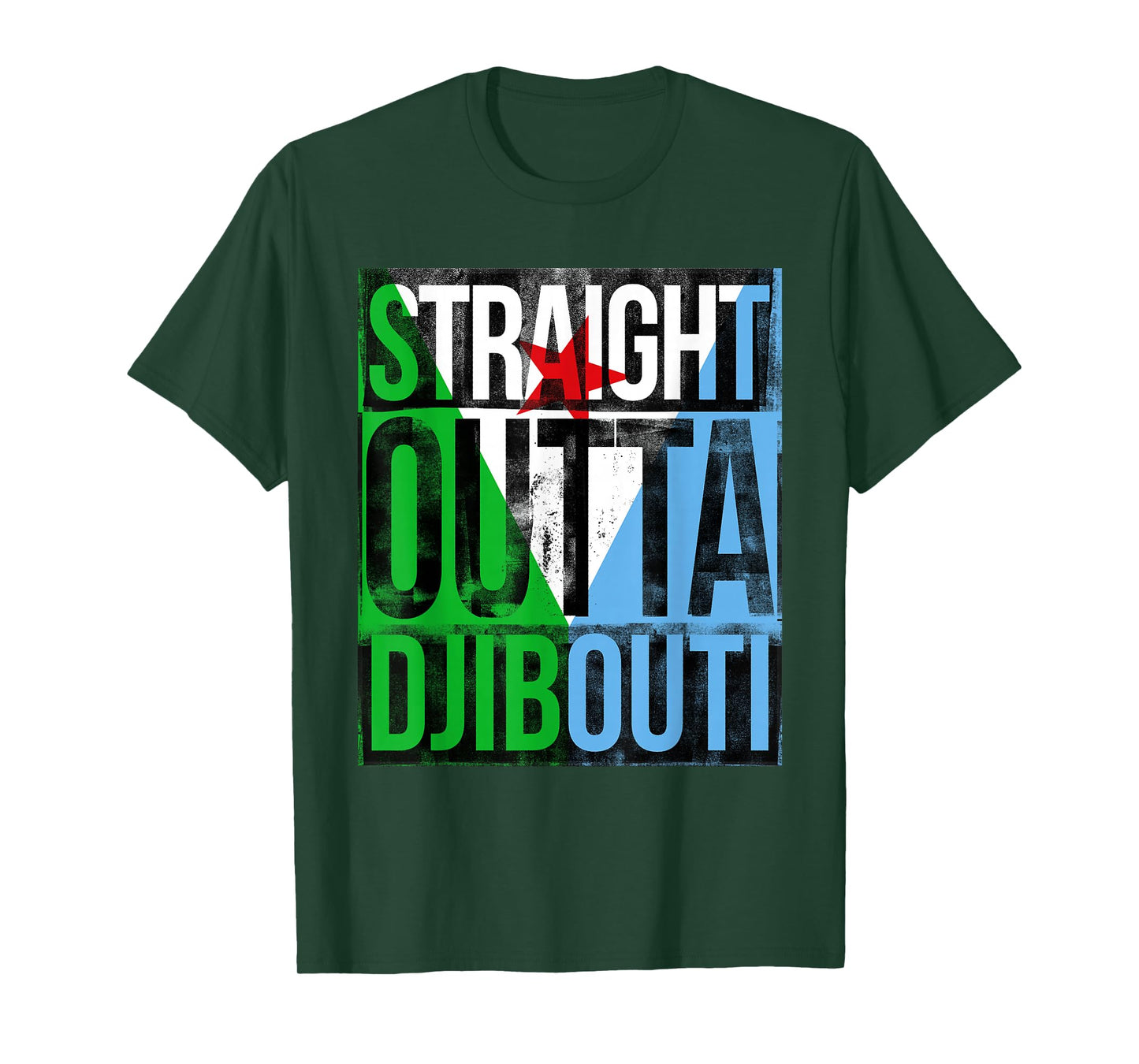 Straight Outta Djibouti Great Travel & Gift Idea T-Shirt T-Shirt