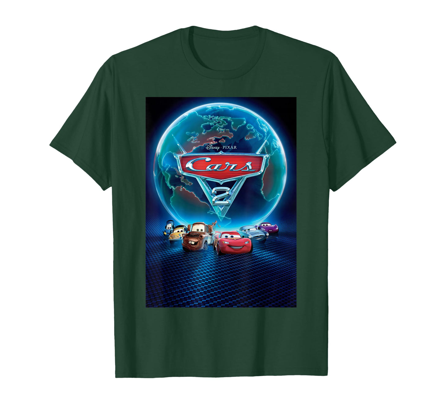 Disney Pixar Cars 2 Classic Movie Poster T-Shirt