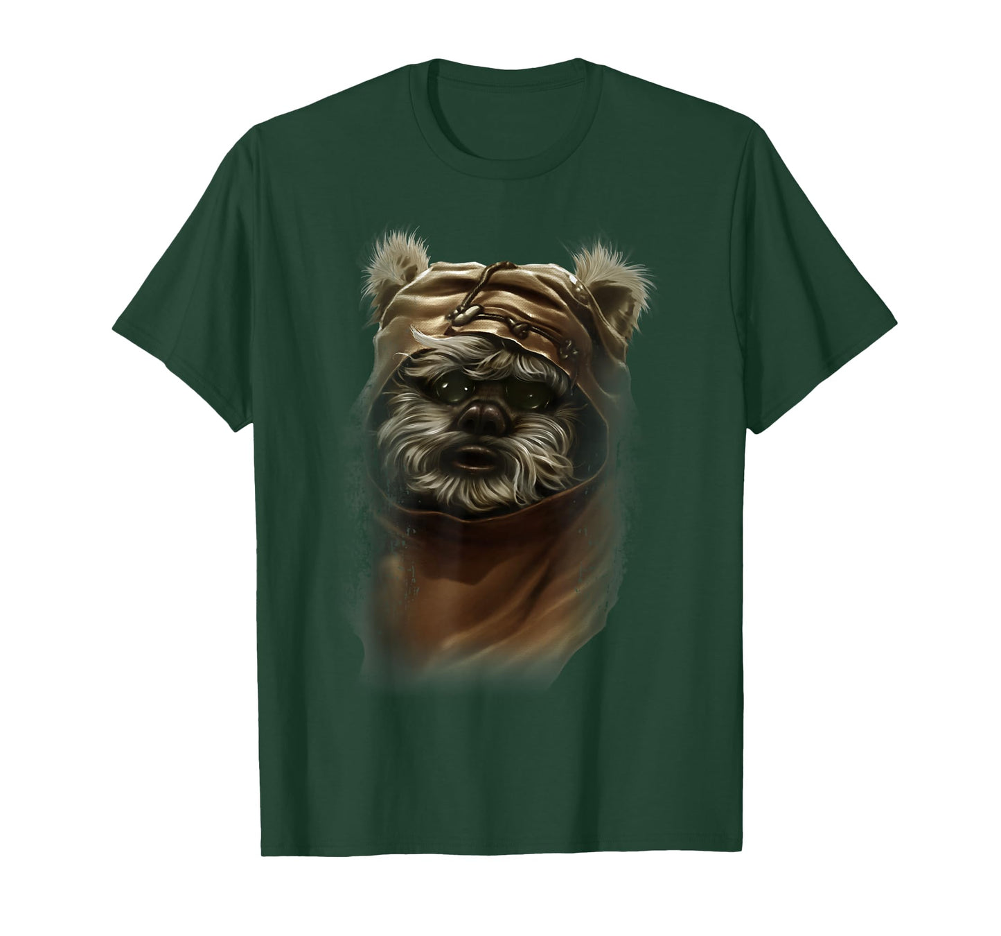 Star Wars Wicket Ewok Portrait Painting Graphic T-Shirt T-Shirt