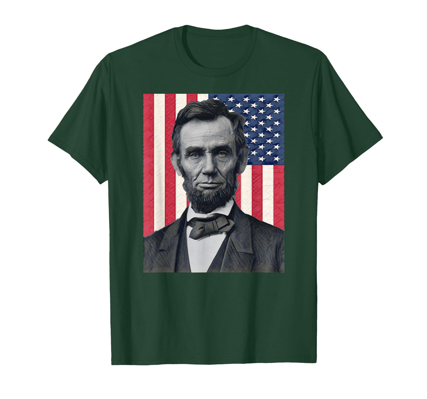 Abraham Abe Lincoln July 4th Holiday USA President Patriot T-Shirt