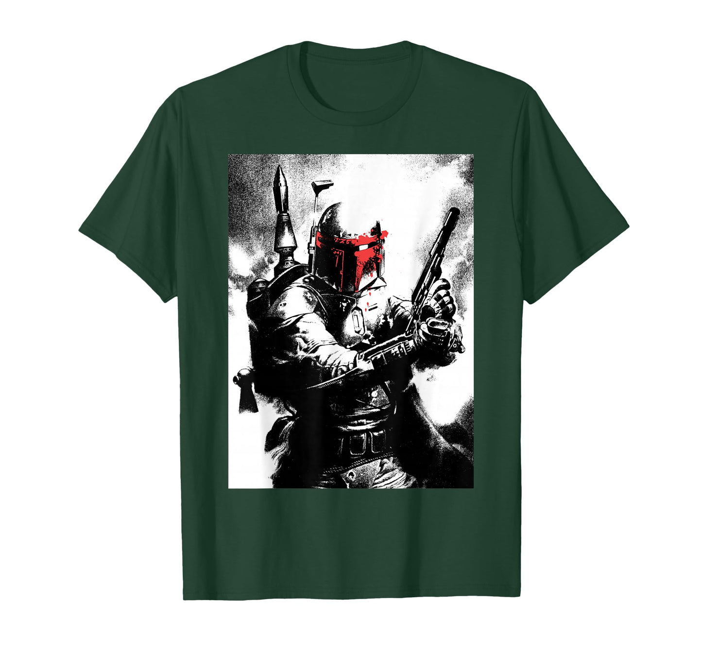 Star Wars Boba Fett Red Mask Portrait T-Shirt