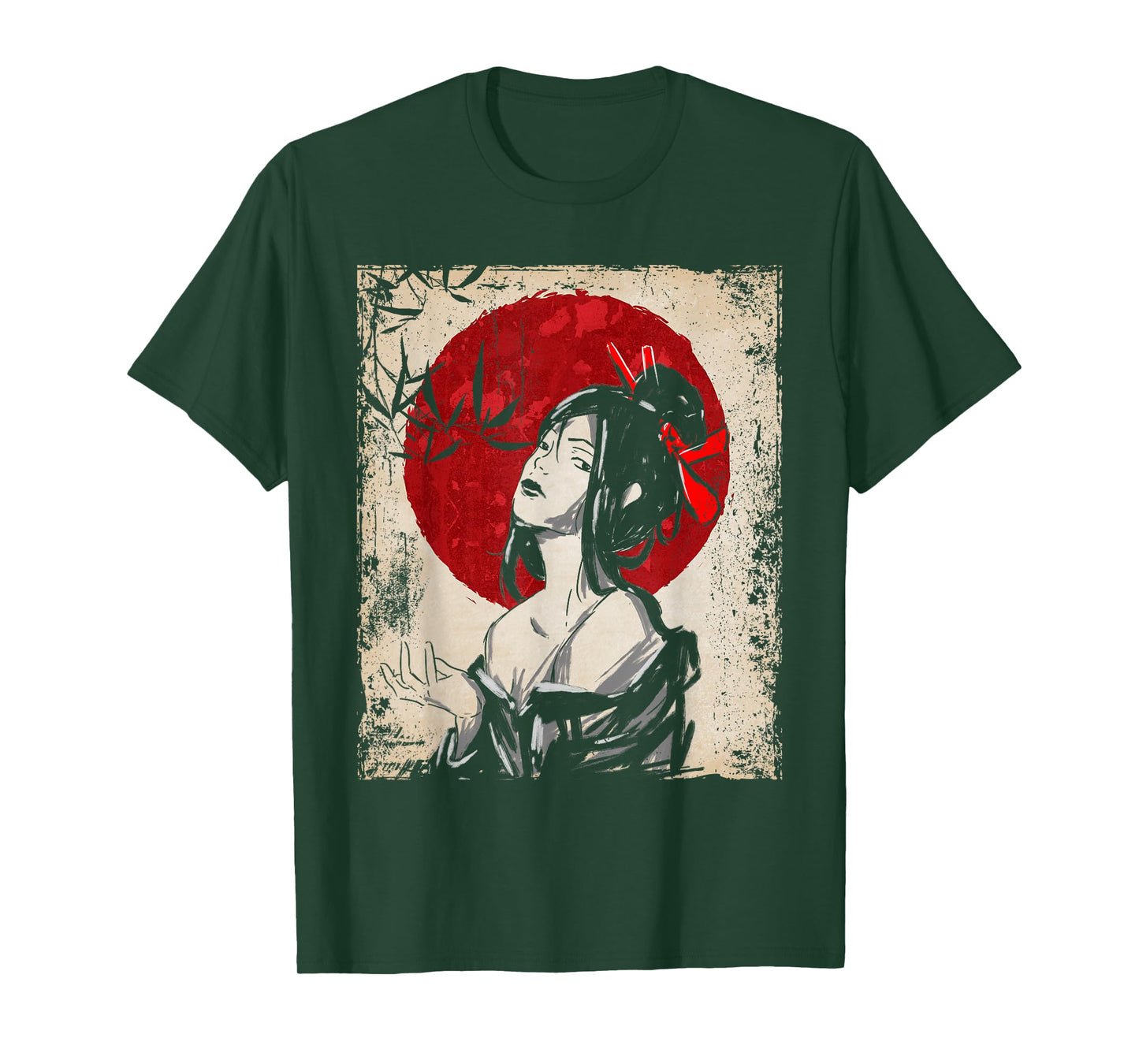 Japan Geisha Japanese Art Retro Women T-Shirt