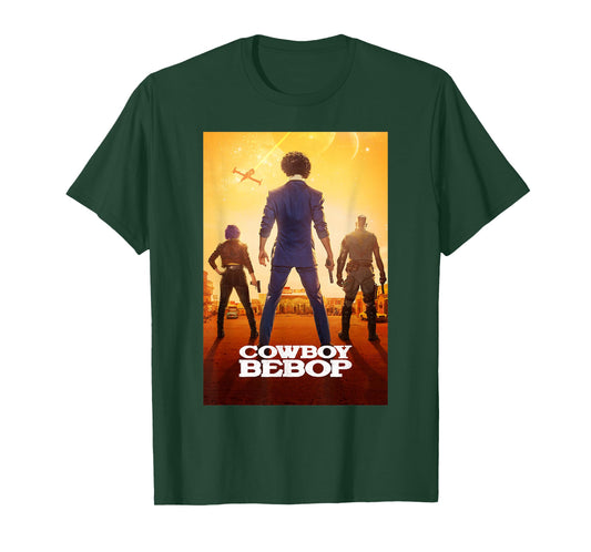 Cowboy Bebop Trio Chase Poster T-Shirt