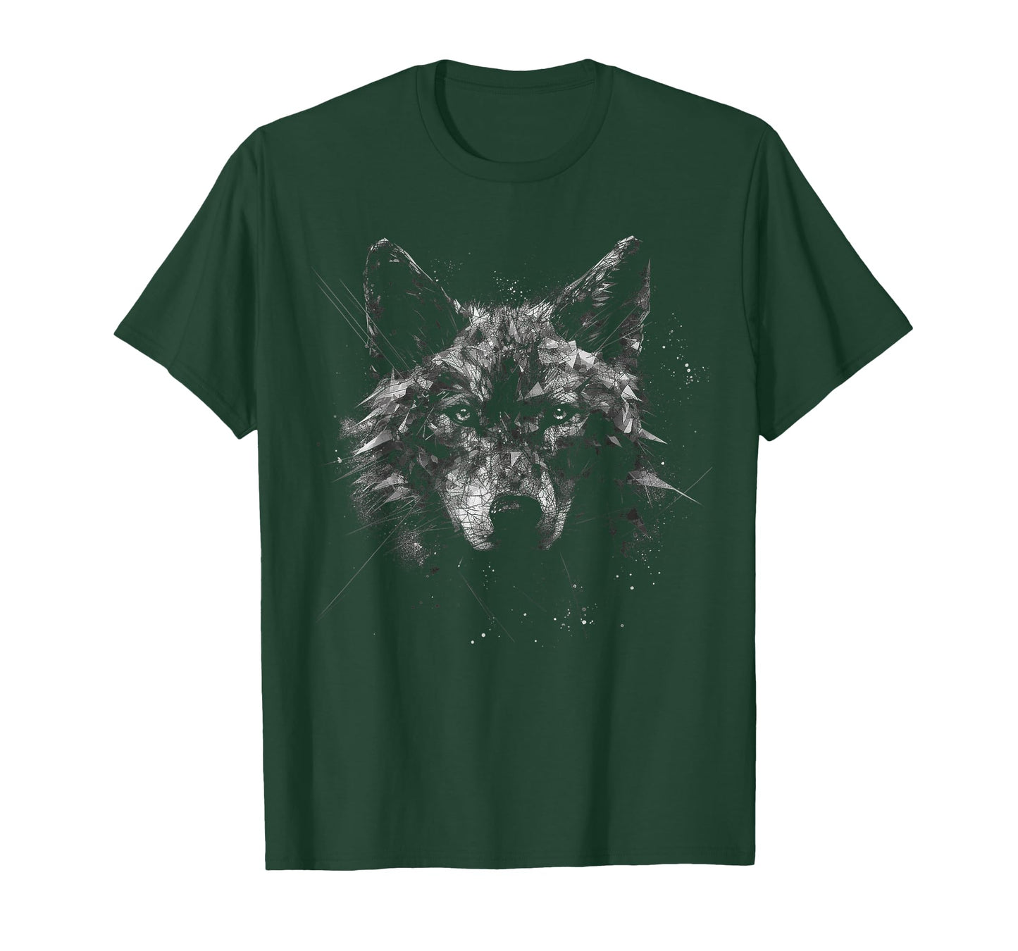 Wolf Art - Animal Lover Motif Wolf T-Shirt