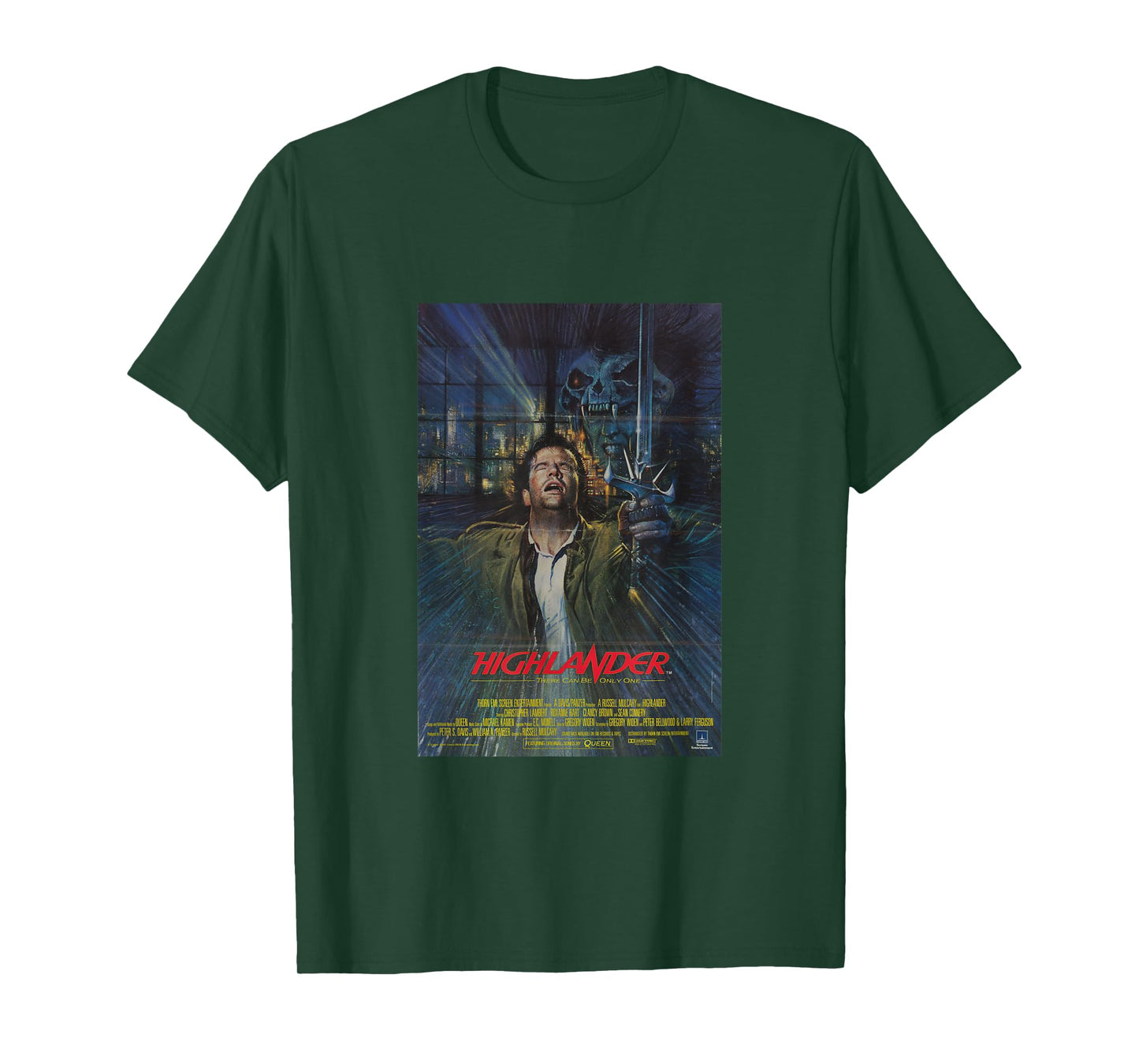 Highlander 1986 Movie Poster Montage T-Shirt
