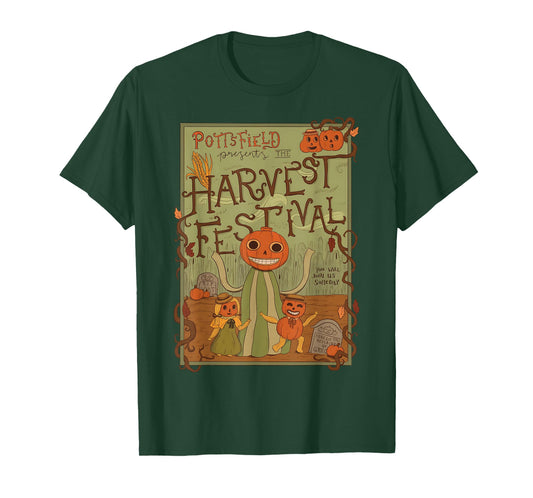 Spooky Pottsfield Harvest Festival Pumpkin Vibes Halloween T-Shirt