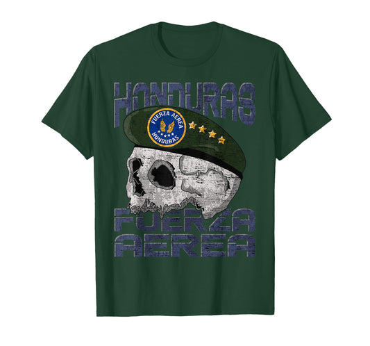 Honduran Air Force Honduras Army Skull Patriot T-Shirt