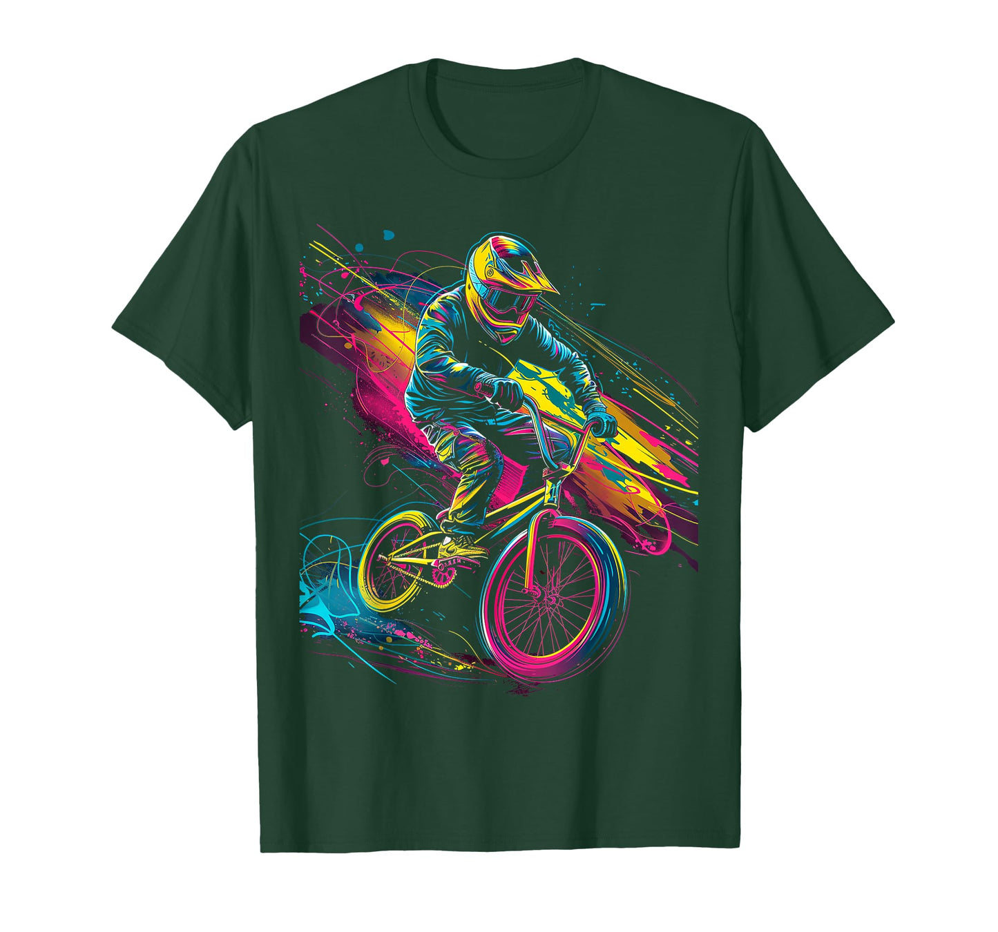 BMX Dirt Neon T-Shirt