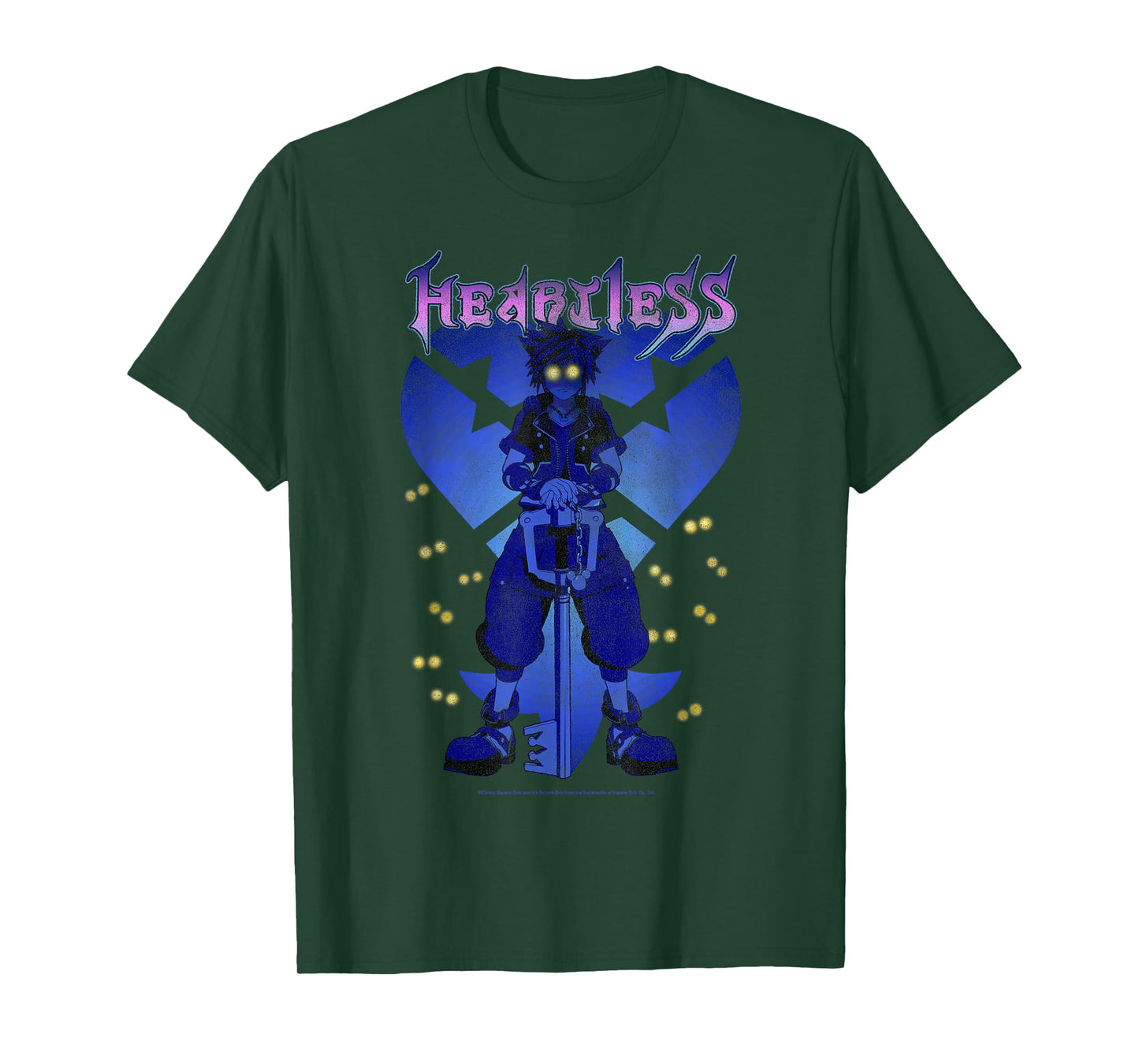 Disney Kingdom Hearts Sora Nouveau Heartless Poster T-Shirt