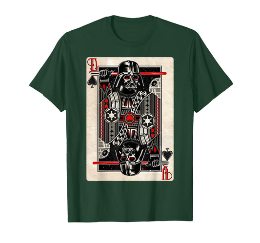Star Wars Darth Vader King of Spades Playing Card Disney+ T-Shirt