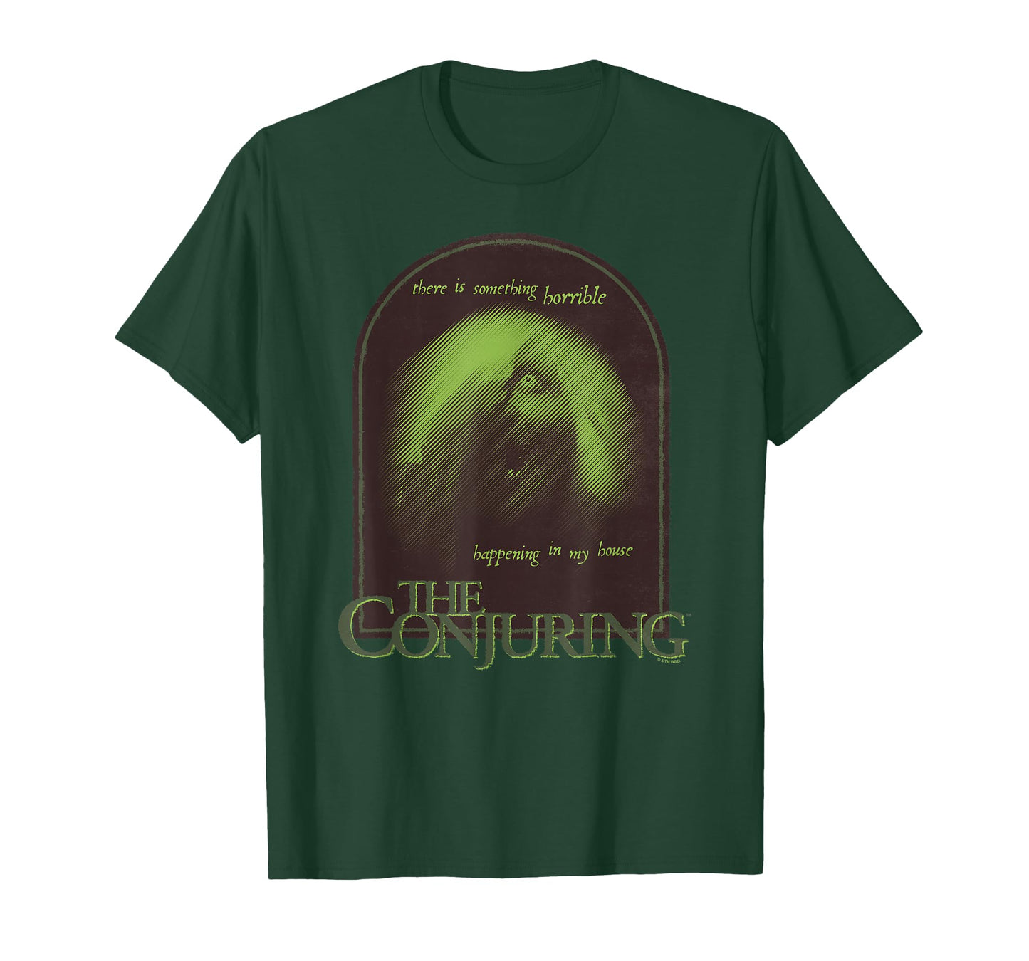 The Conjuring There's Something Horrible Happening Poster T-Shirt