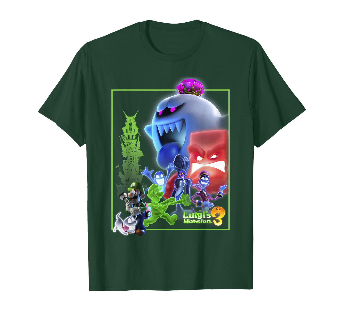Luigi's Mansion 3 Collage Poster T-Shirt