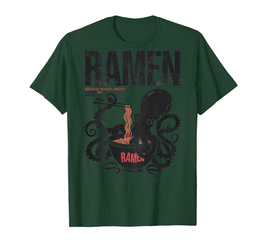 Ramen Anime Manga Kawaii Otaku Style Back Print Streetwear T-Shirt