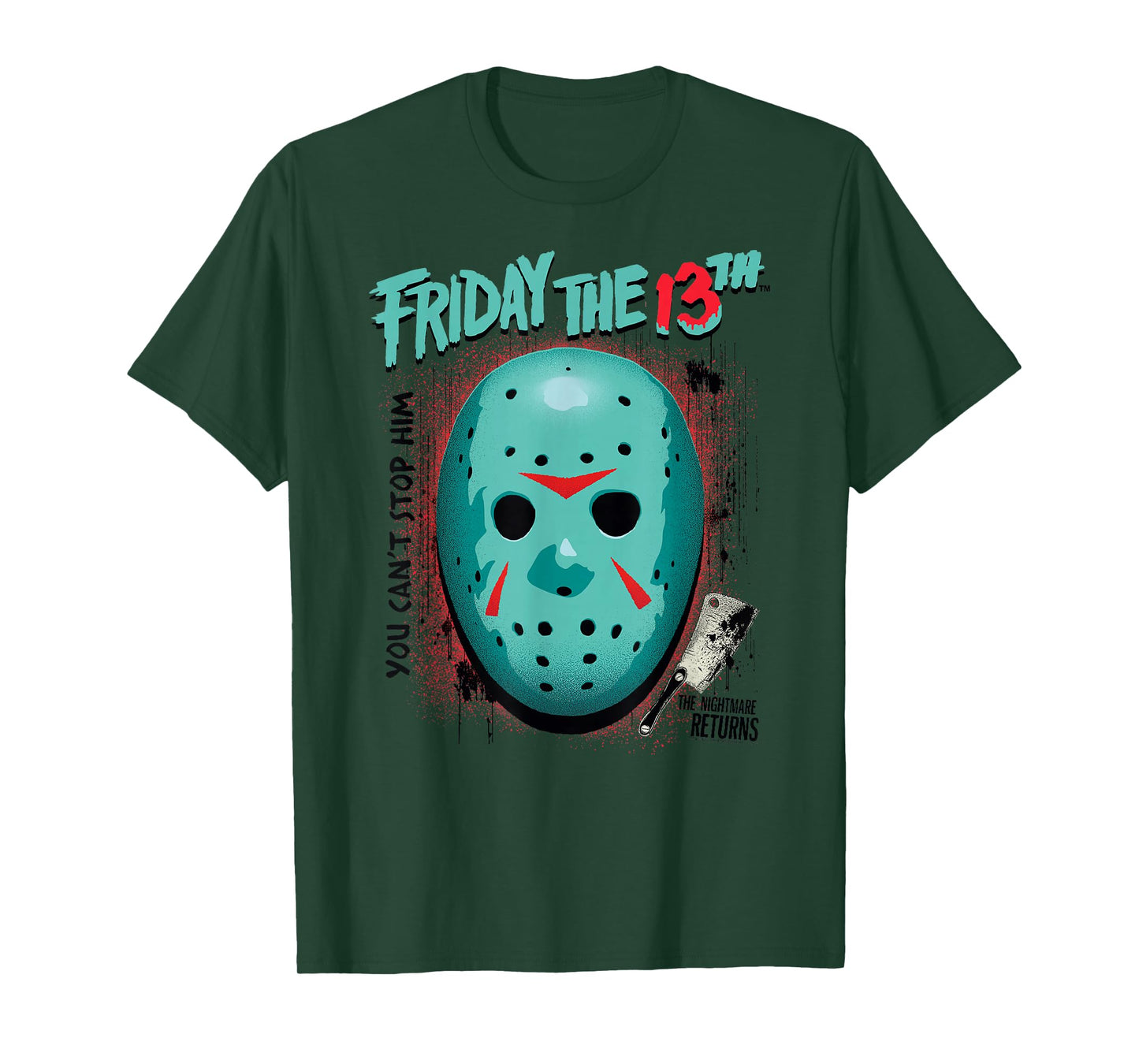 Friday The 13th Blue Mask and Axe Summerween Horror T-Shirt