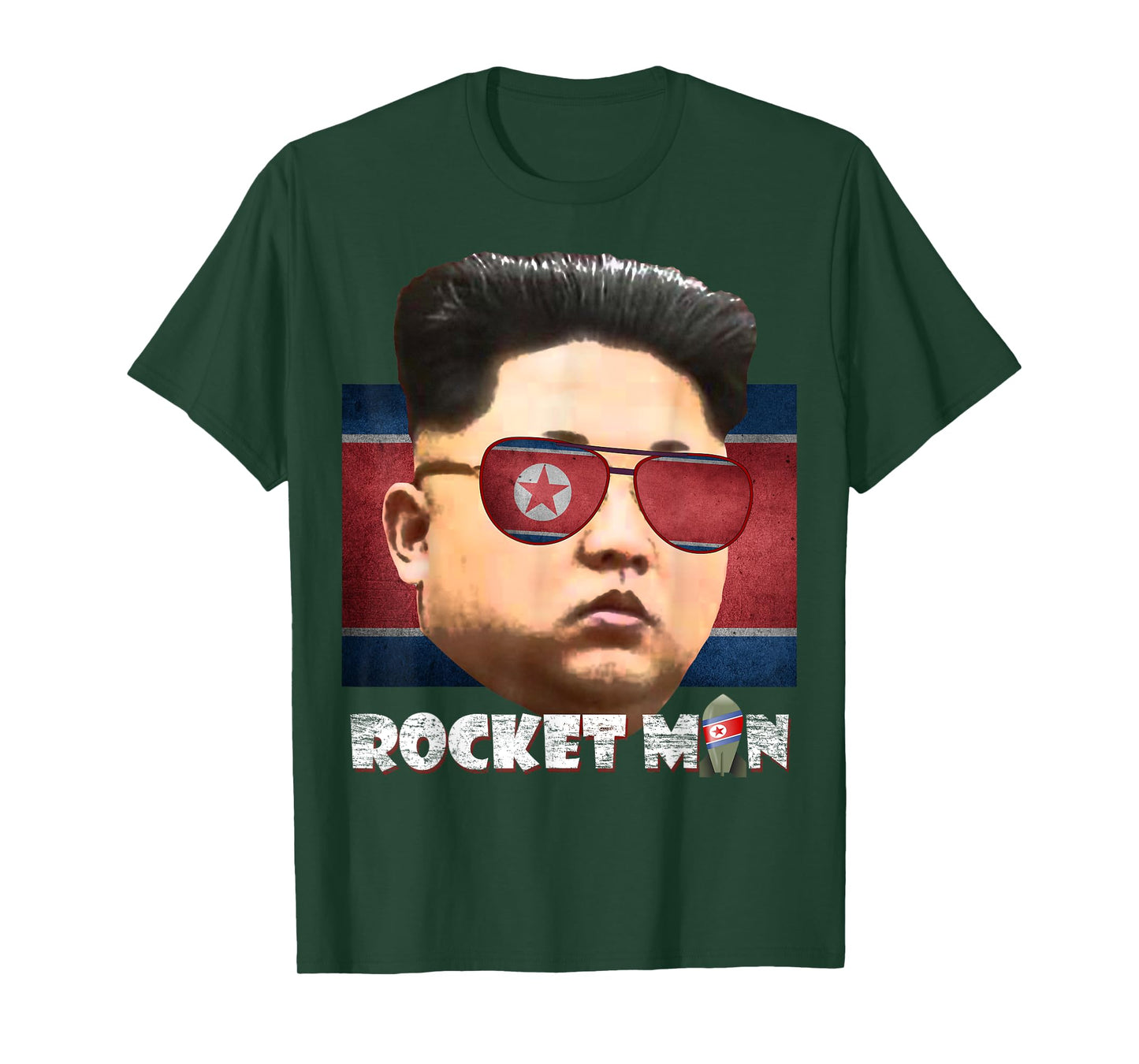 Cool Rocket Man Kim Jong-Un T-Shirt T-Shirt
