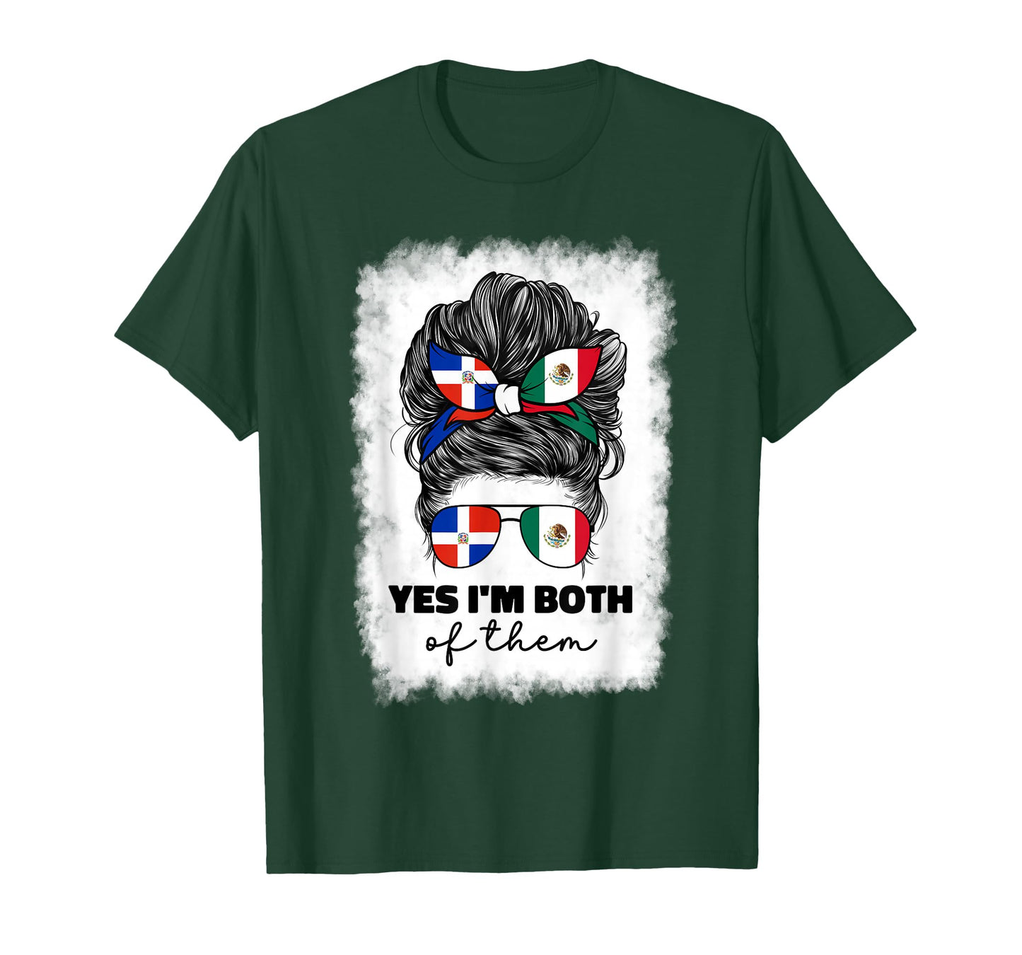 Half Mexican And Dominican Mexico Dominicana Flag Girl Girls T-Shirt