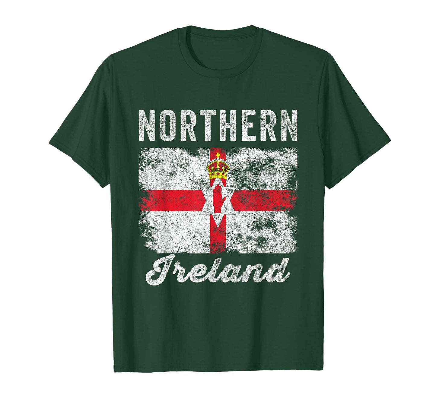 Northern Ireland Flag Distressed - Northern Irish Flag T-Shirt