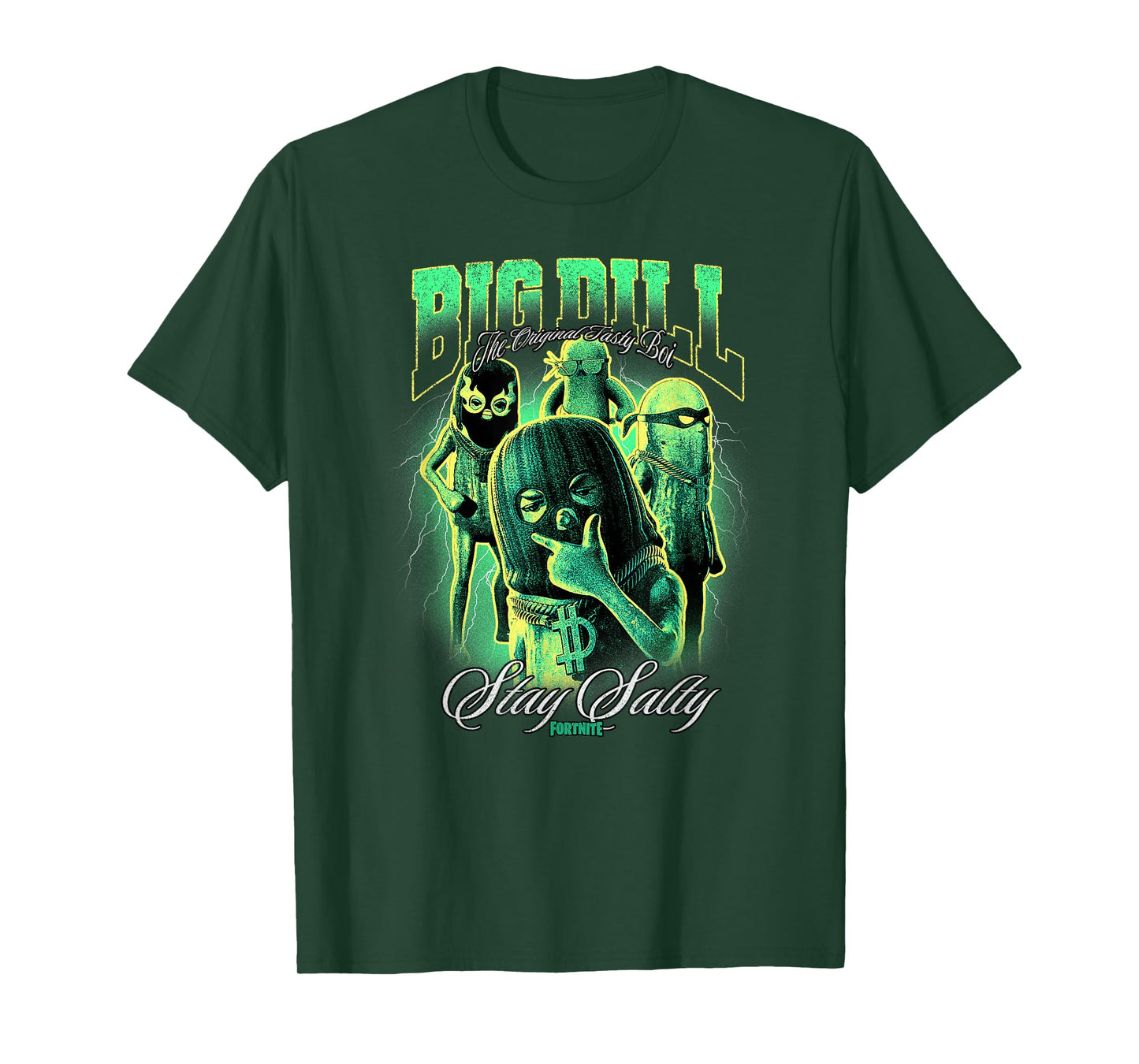Fortnite Big Dill The Original Tasty Boi Stay Salty Retro T-Shirt