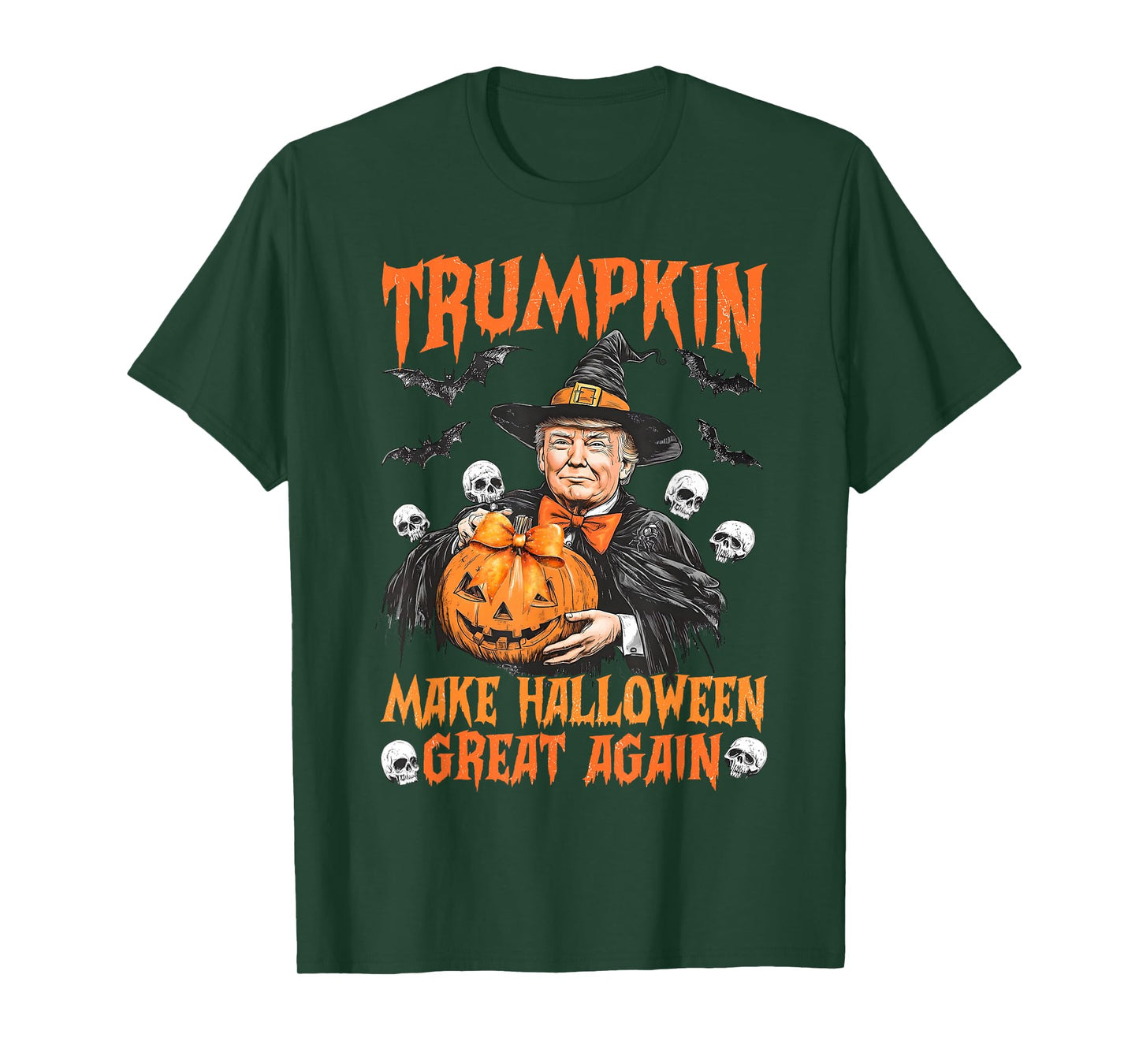 Trumpkin Make Halloween Great Again Witch Jack O Lantern T-Shirt
