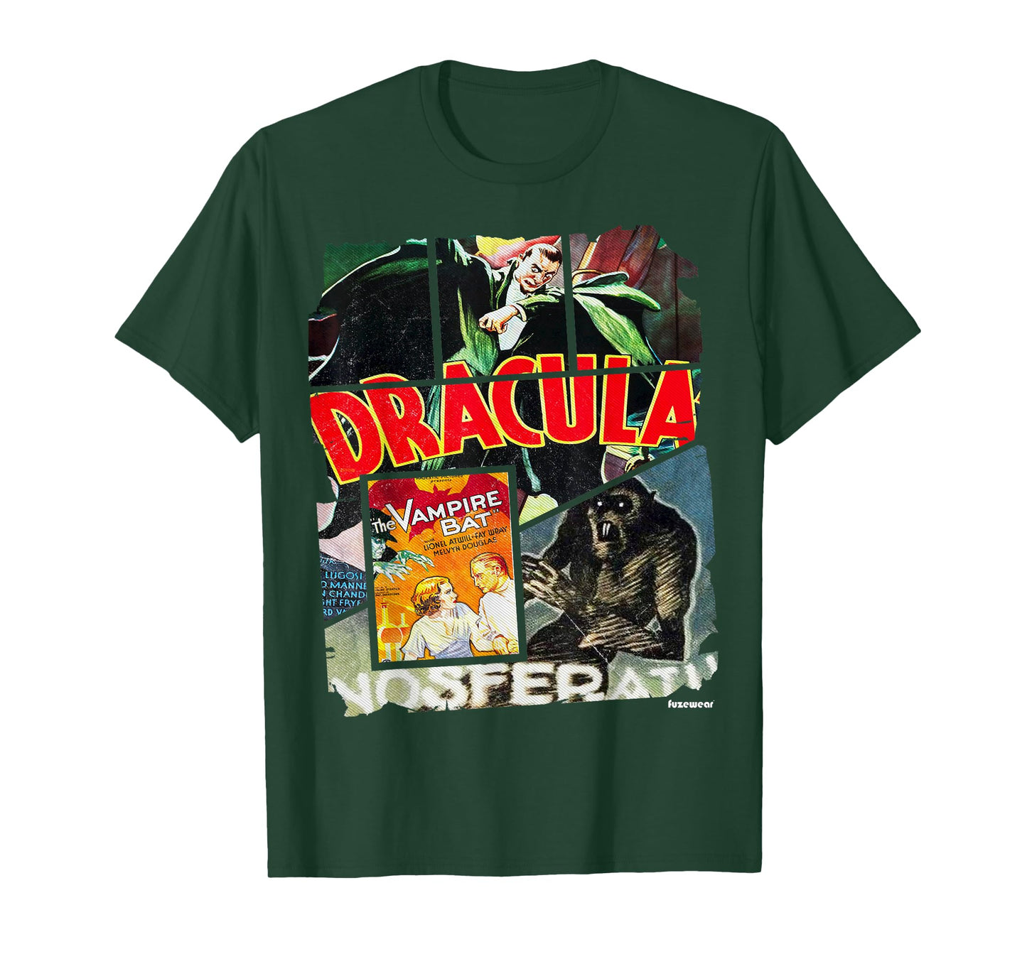 Vintage Style Horror Nosferatu Movie Poster Collage T-Shirt T-Shirt