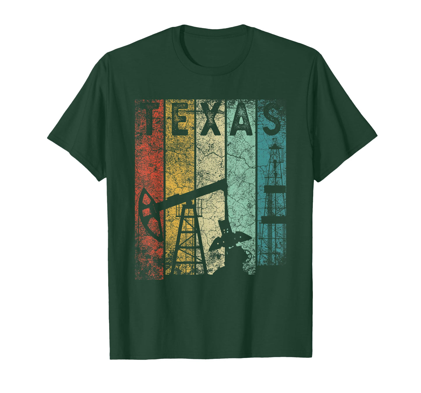 Texas Oil Rig Oilfield Industry For Oilman Oilwoman Men Gift T-Shirt