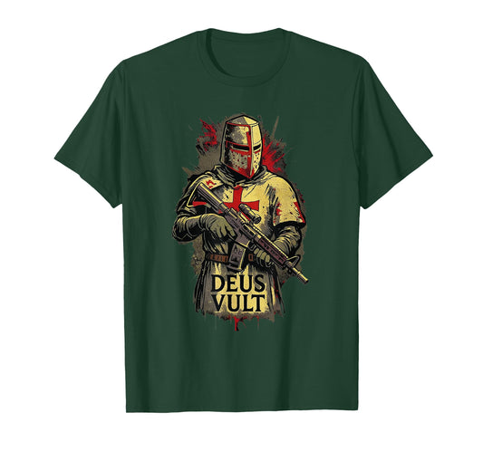 Catholic Knight Templar Crusader Cross T-Shirt