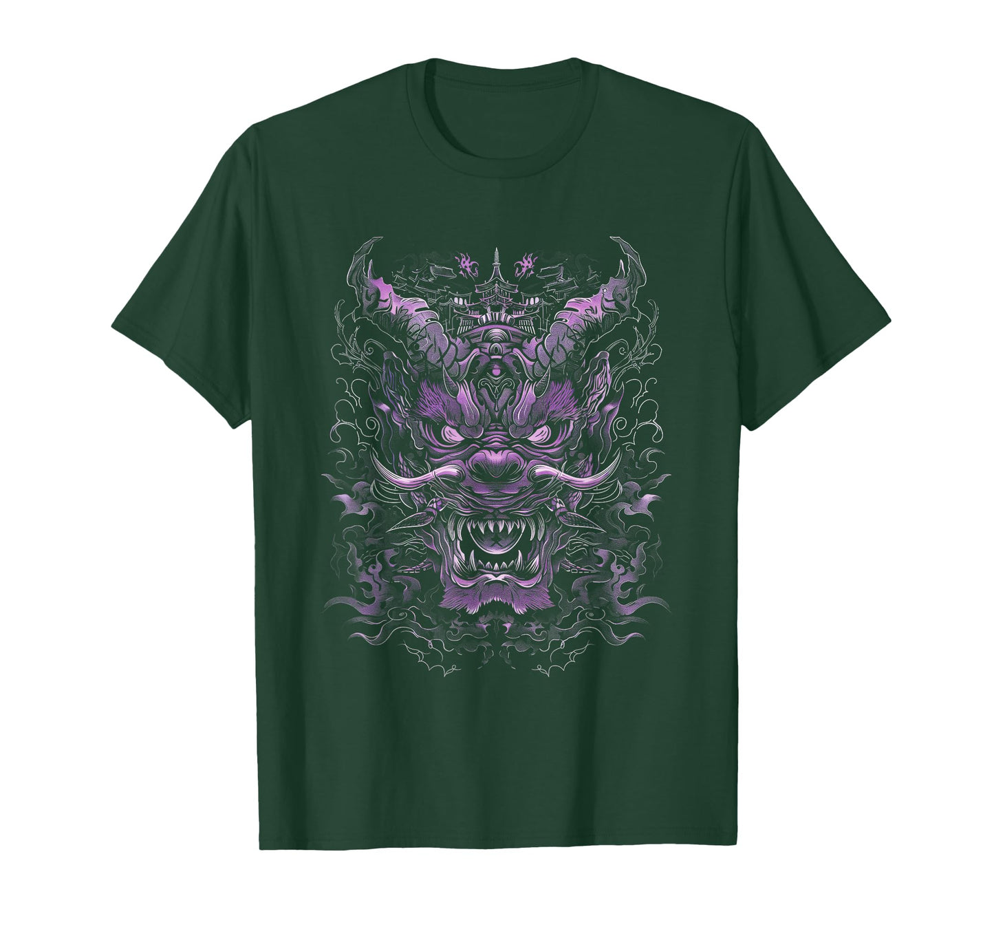 Anime Goth Japanese Oni Demon Mythical Dragon Fantasy Art T-Shirt