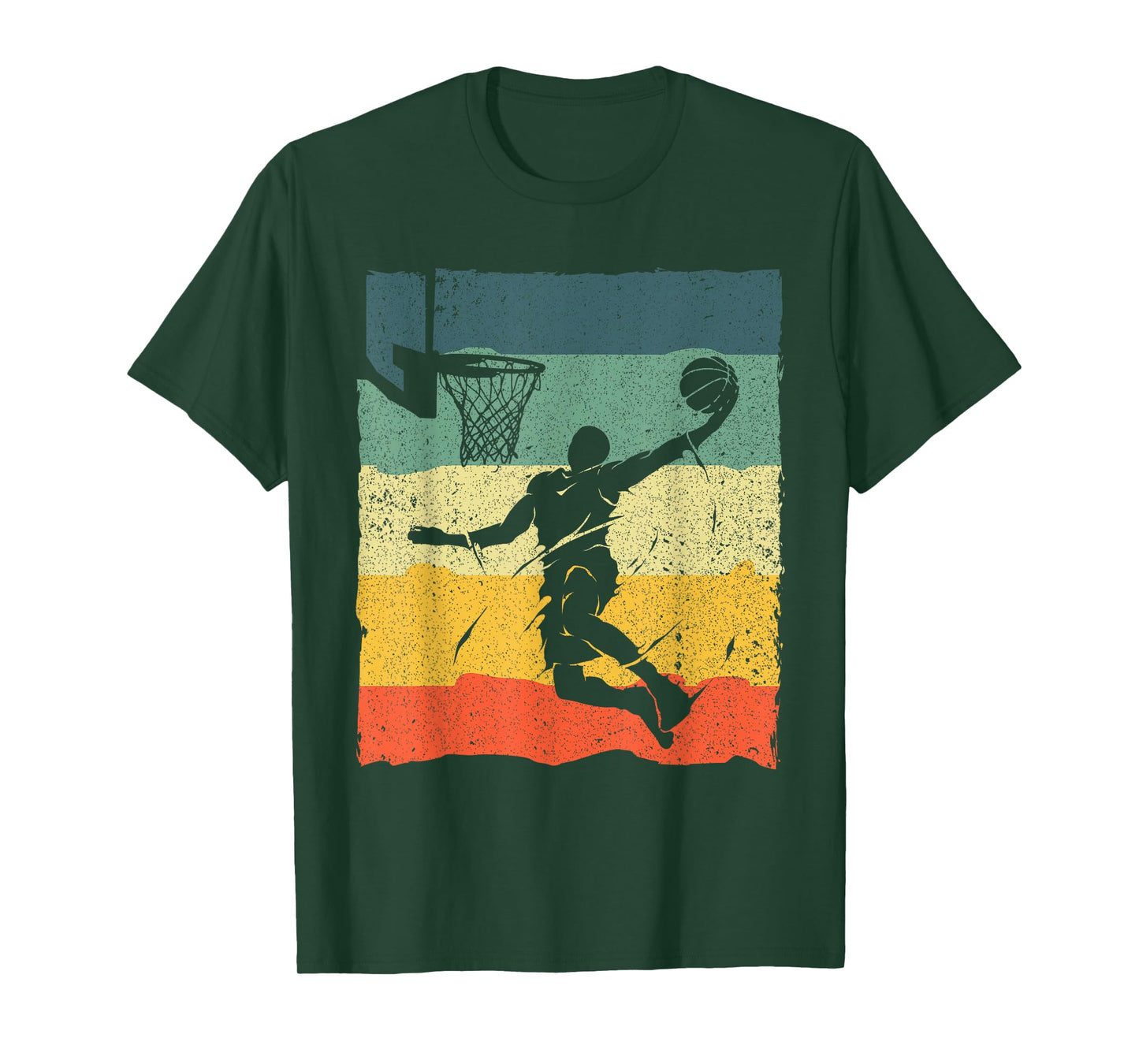 Cool Basketball Art For Men Women Vintage Basketball Player T-Shirt