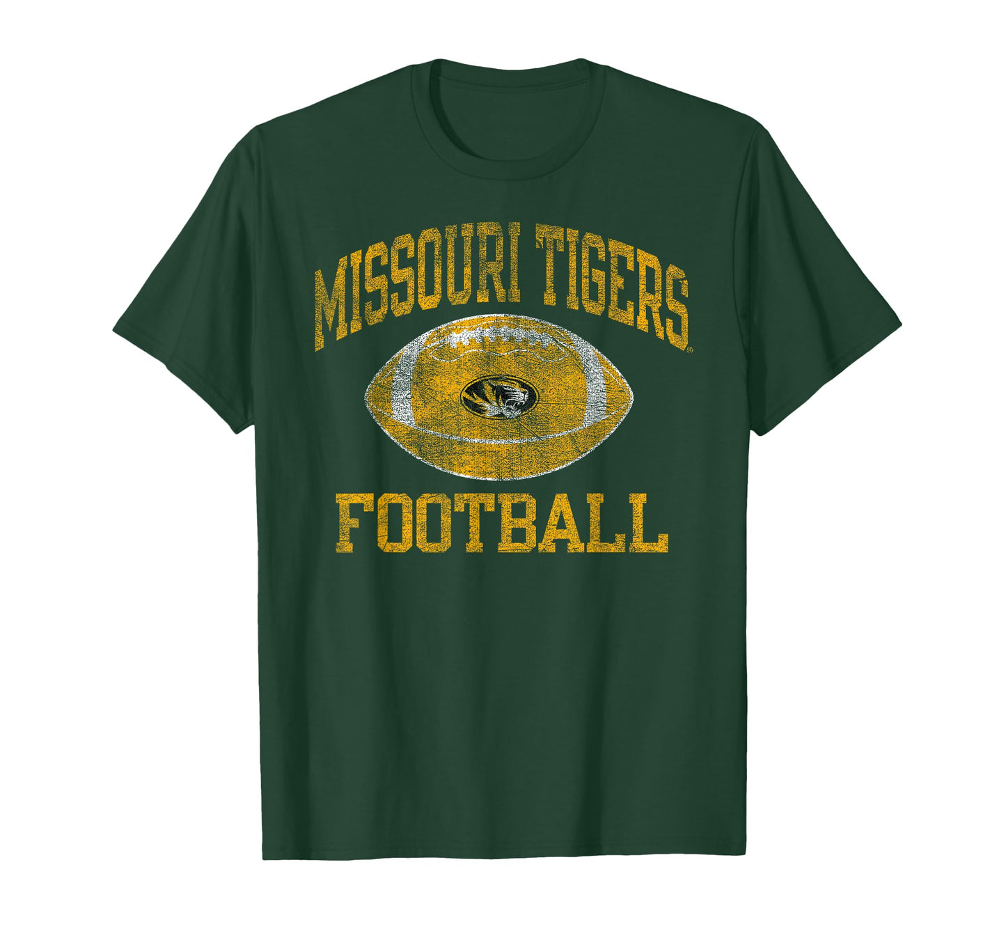 Missouri Tigers Football Intensity Vintage Black T-Shirt