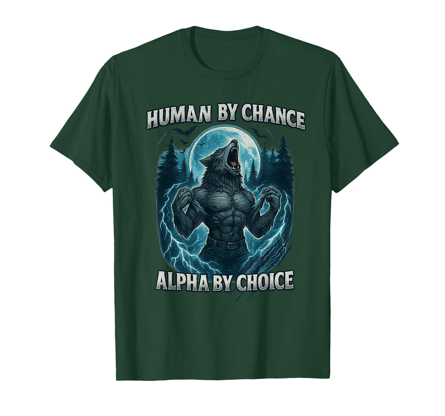 Funny Human by Chance Alpha by Choice Sarcastic Meme T-Shirt