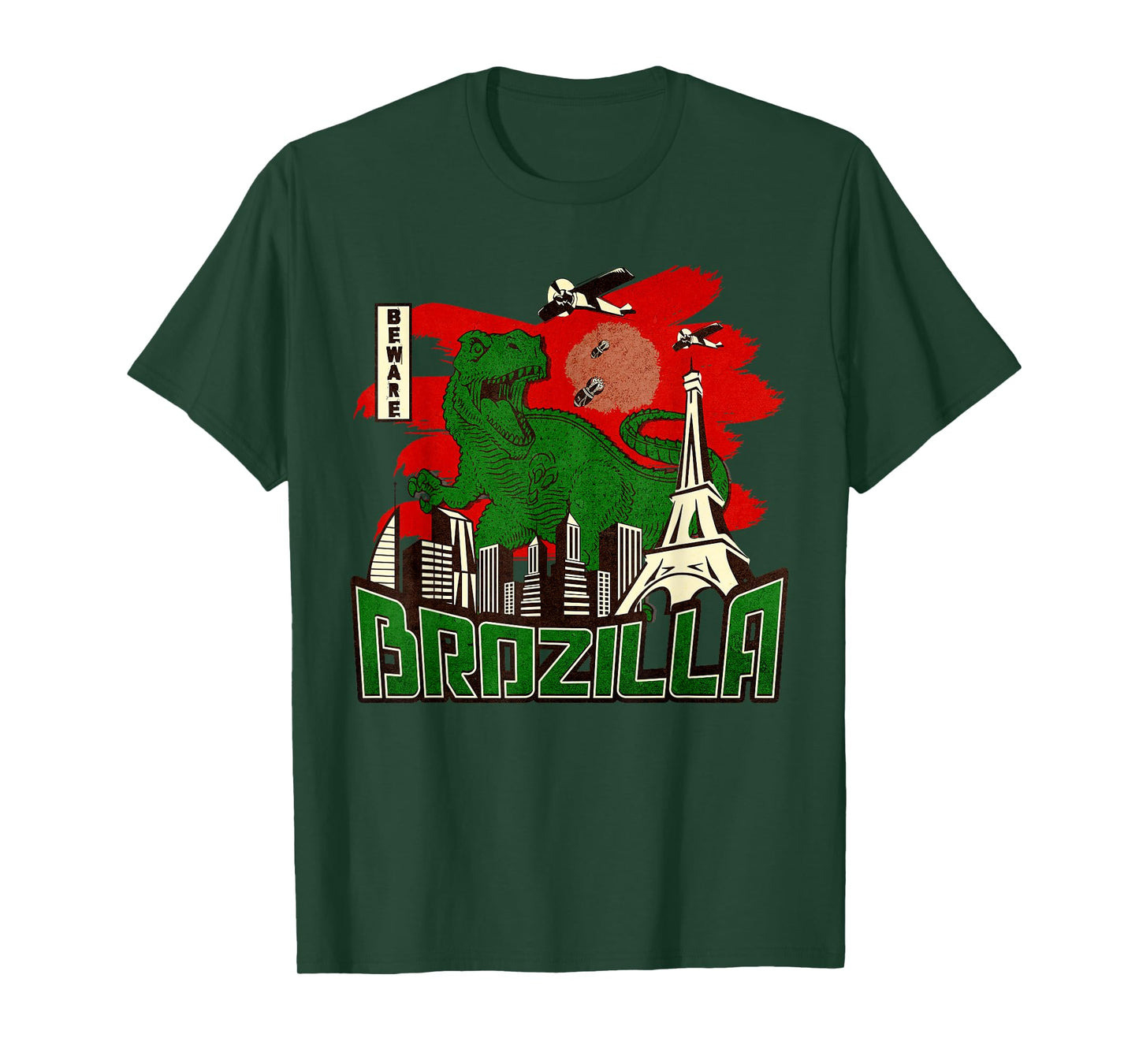 Brozilla Japanese Monster Big Brother or Little Brother Bro T-Shirt
