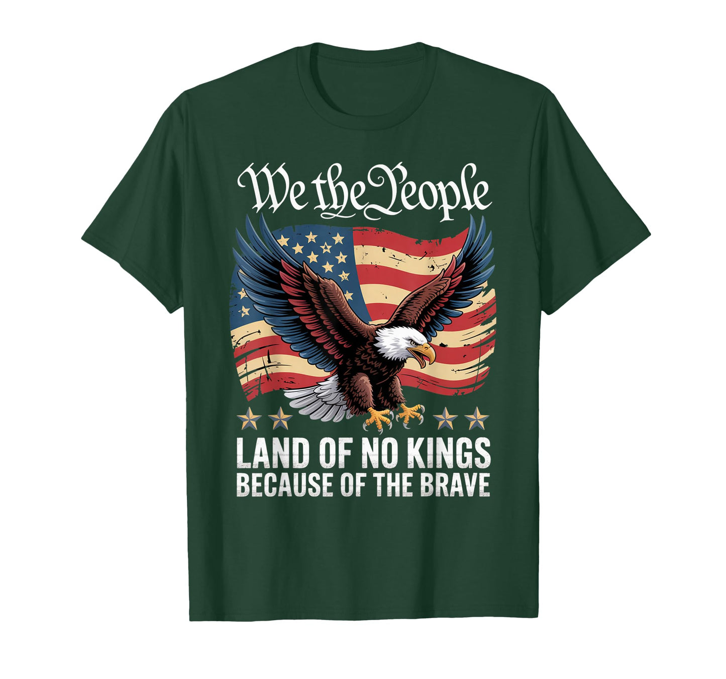 Land of No Kings Because of The Brave No Kings Day T-Shirt