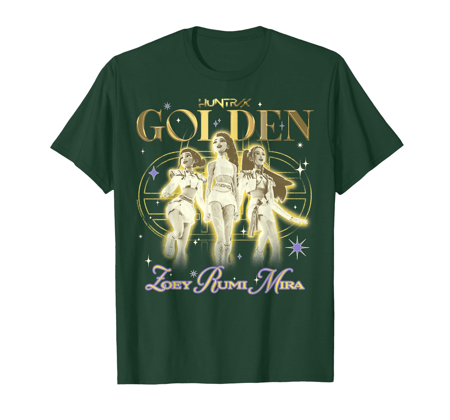 Kpop Demon Hunters Huntrix Golden Zoey Rumi Mira T-Shirt