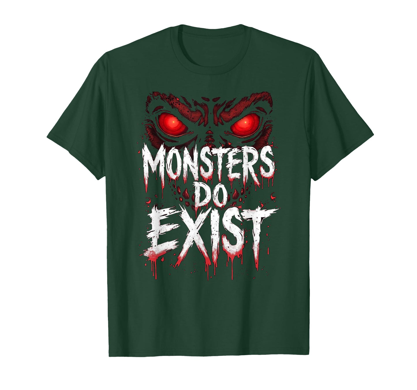 Monsters Do Exist – Scary Eyes Tattoo Horrorcore Wear T-Shirt