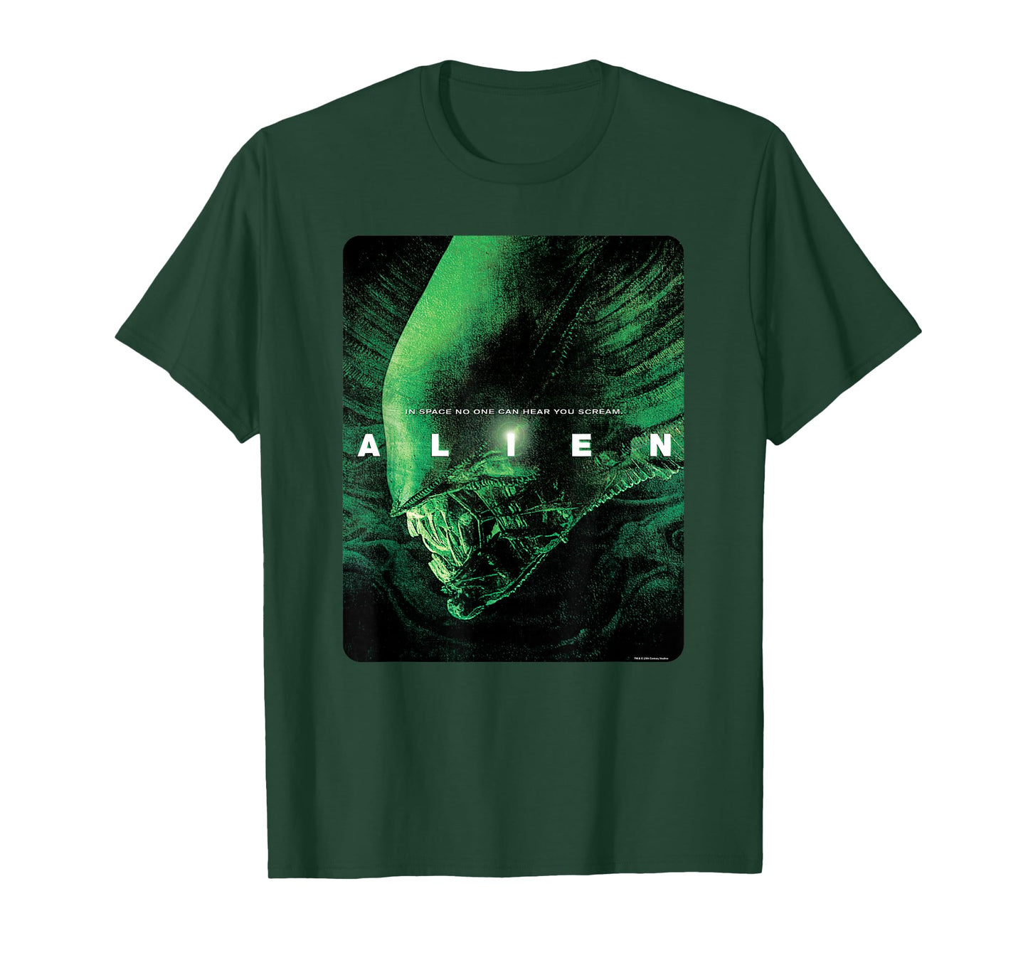 Alien 45th Anniversary Xenomorph 1979 Movie Poster In Space T-Shirt