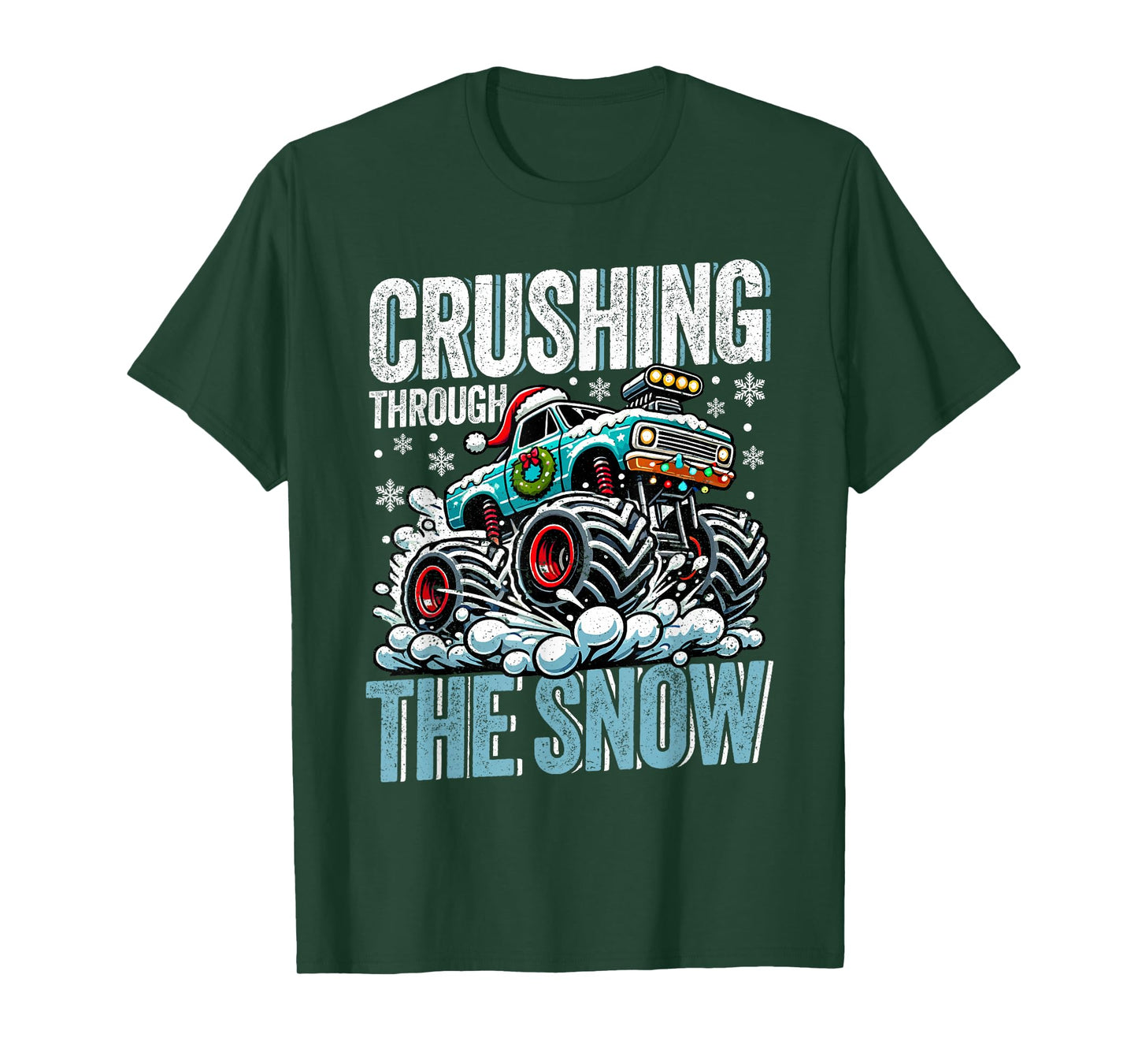 Monster truck christmas T-Shirt